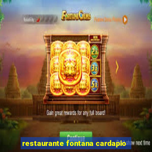 restaurante fontana cardapio